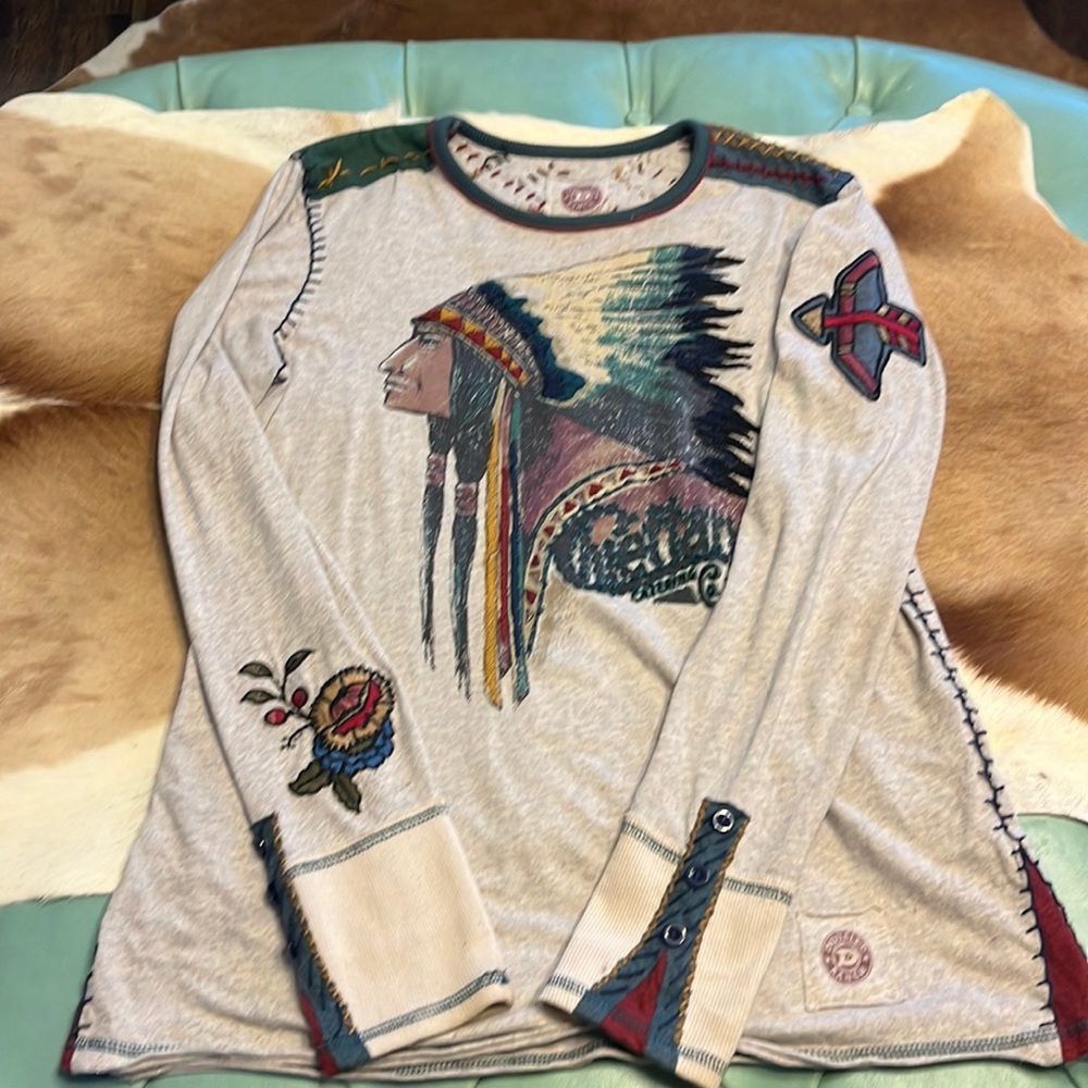 Long sleeve Native American tee